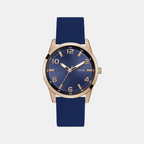 Guess Round Blue Analog watch