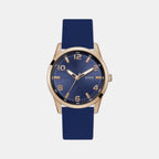 Monte Men Quartz Blue Dial Analog Silicone Watch GW0805G3