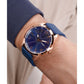 Sport Men Quartz Blue Dial Analog Silicone Watch GW0805G3