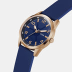 Guess Men Round Blue watch