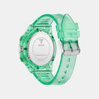 Men Quartz Green Dial Multi-Function Silicone Watch GW0806G6