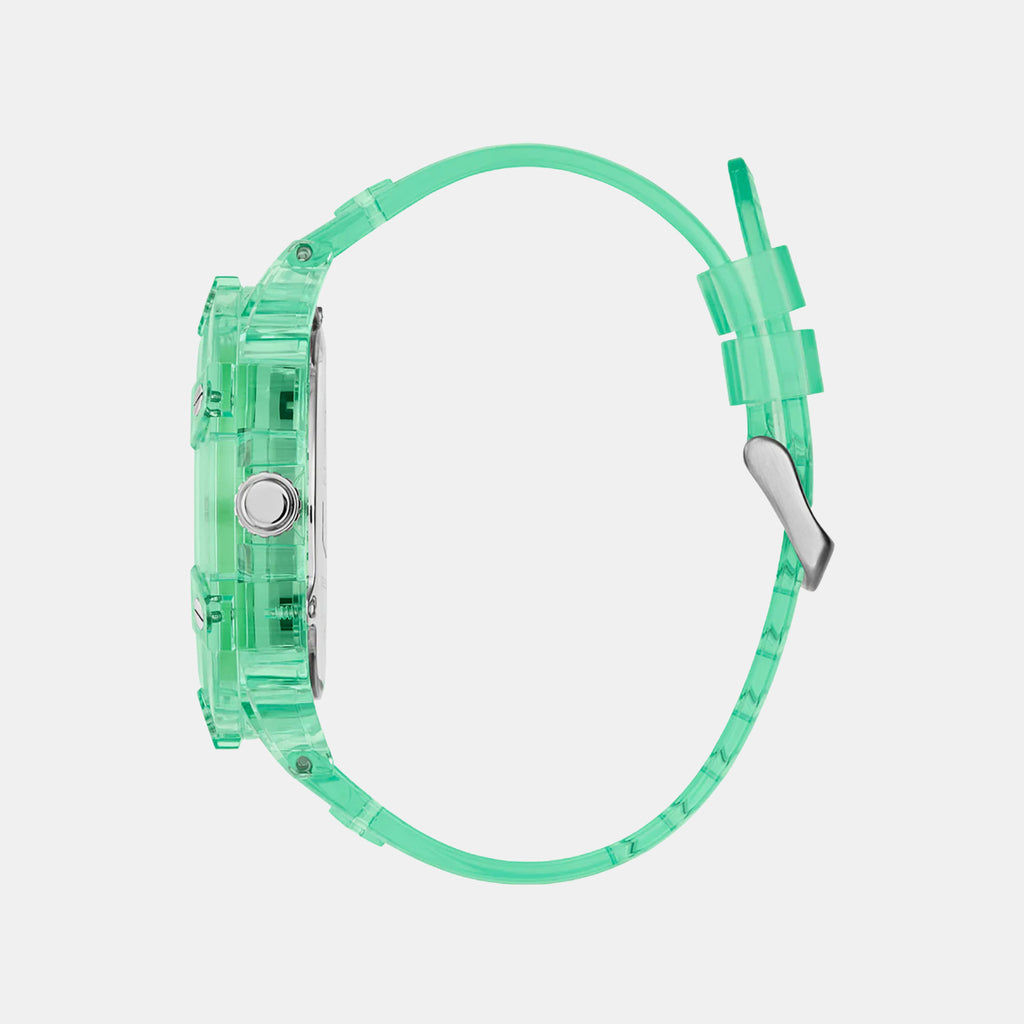 Men Quartz Green Dial Multi-Function Silicone Watch GW0806G6