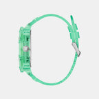 Men Quartz Green Dial Multi-Function Silicone Watch GW0806G6