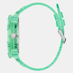 Men Quartz Green Dial Multi-Function Silicone Watch GW0806G6