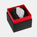 Women Quartz Silver Dial Chronograph Stainless Steel Watch GW0812L1