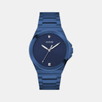 Gd Vinyl Men Quartz Blue Dial Analog Stainless Steel GW0833G1