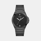 Dress Men Quartz Black Dial Analog Stainless Steel Watch GW0833G2