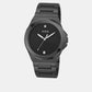 Dress Men Quartz Black Dial Analog Stainless Steel Watch GW0833G2