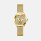 Guess Trend Women Quartz Champagne Dial Analog Mesh Watch GW0835L2