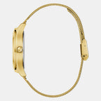 Guess Trend Women Quartz Champagne Dial Analog Mesh Watch GW0835L2