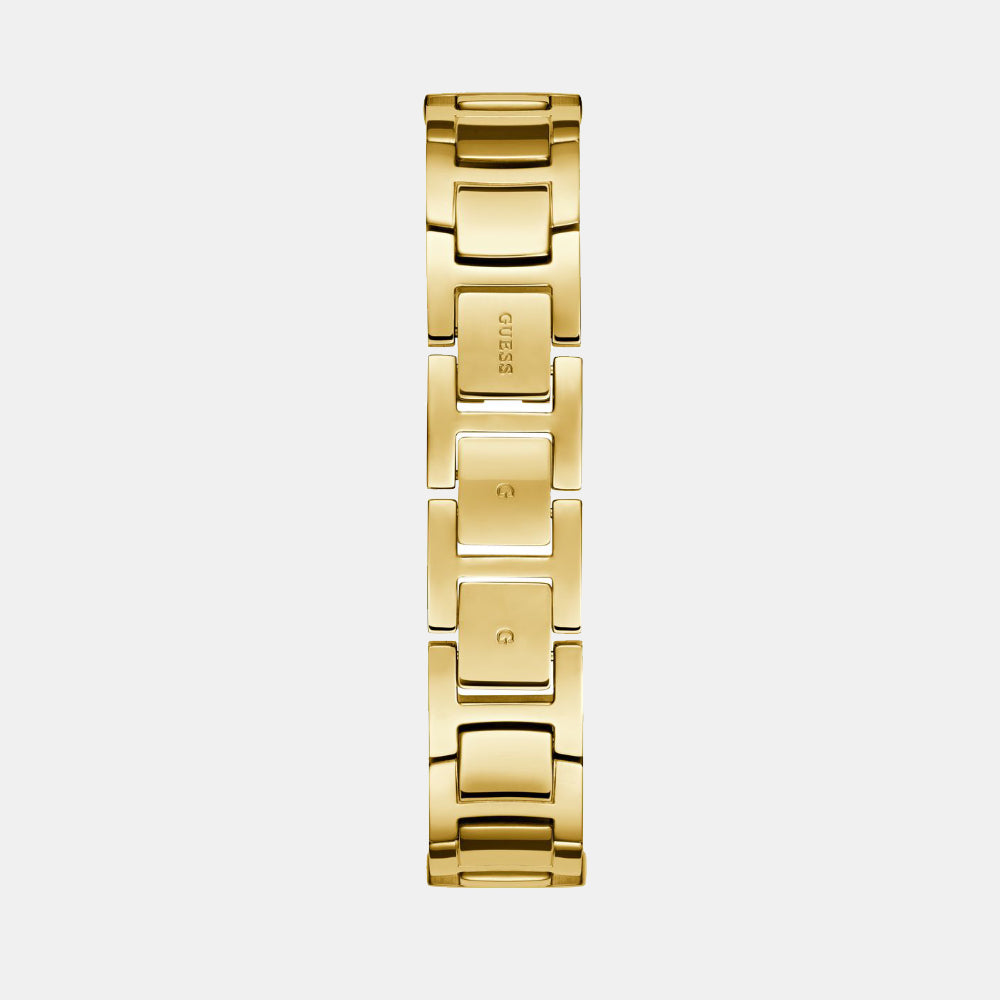 Gb Ribbon Women Quartz Champagne Dial Analog Stainless Steel Watch Gw0838L2