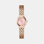 Guess Bejeweled Women Quartz Pink Dial Analog Stainless Steel Watch GW0839L3