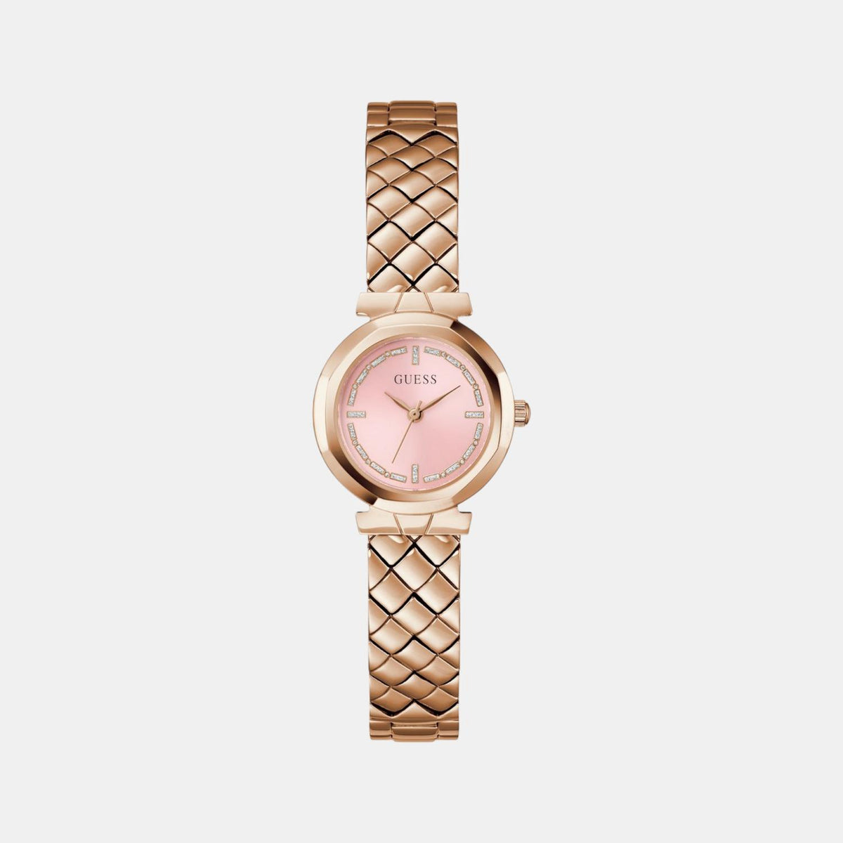 Gb Mini Rumour Women Quartz Pink Dial Analog Stainless Steel Watch Gw0839L3
