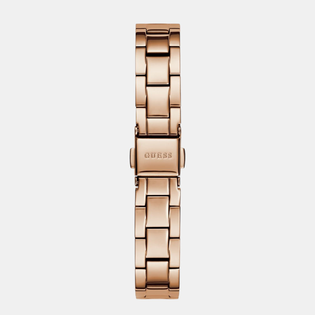 Guess Bejeweled Women Quartz Pink Dial Analog Stainless Steel Watch GW0839L3