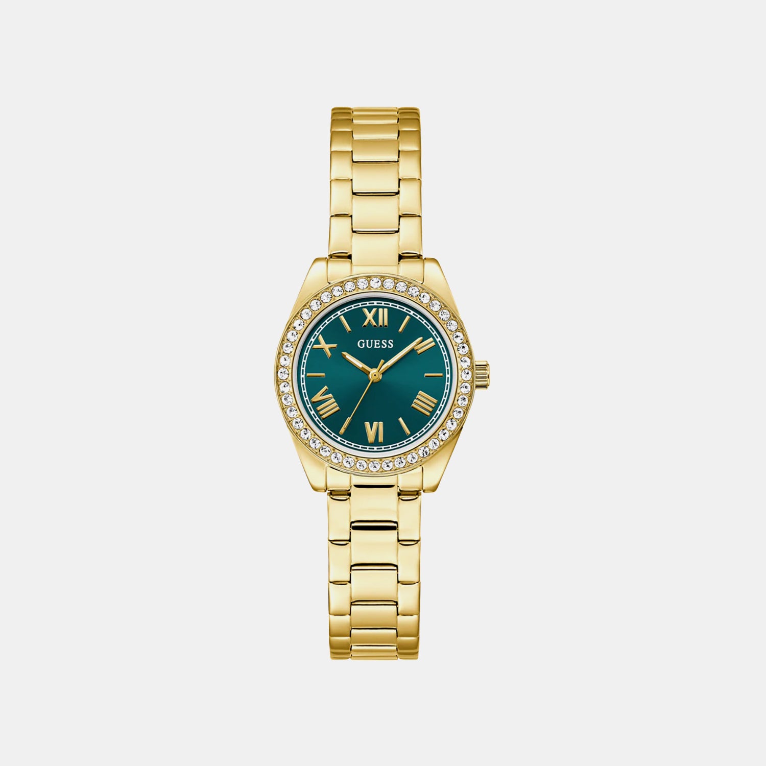 Luna Women Quartz Teal Dial Analog Stainless Steel Watch GW0841L9