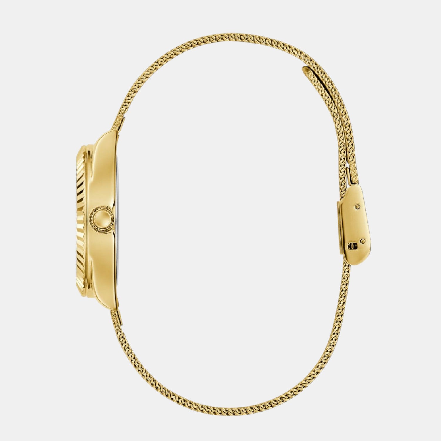 Guess Dress Women Quartz Champagne Dial Analog Mesh Watch GW0842L2