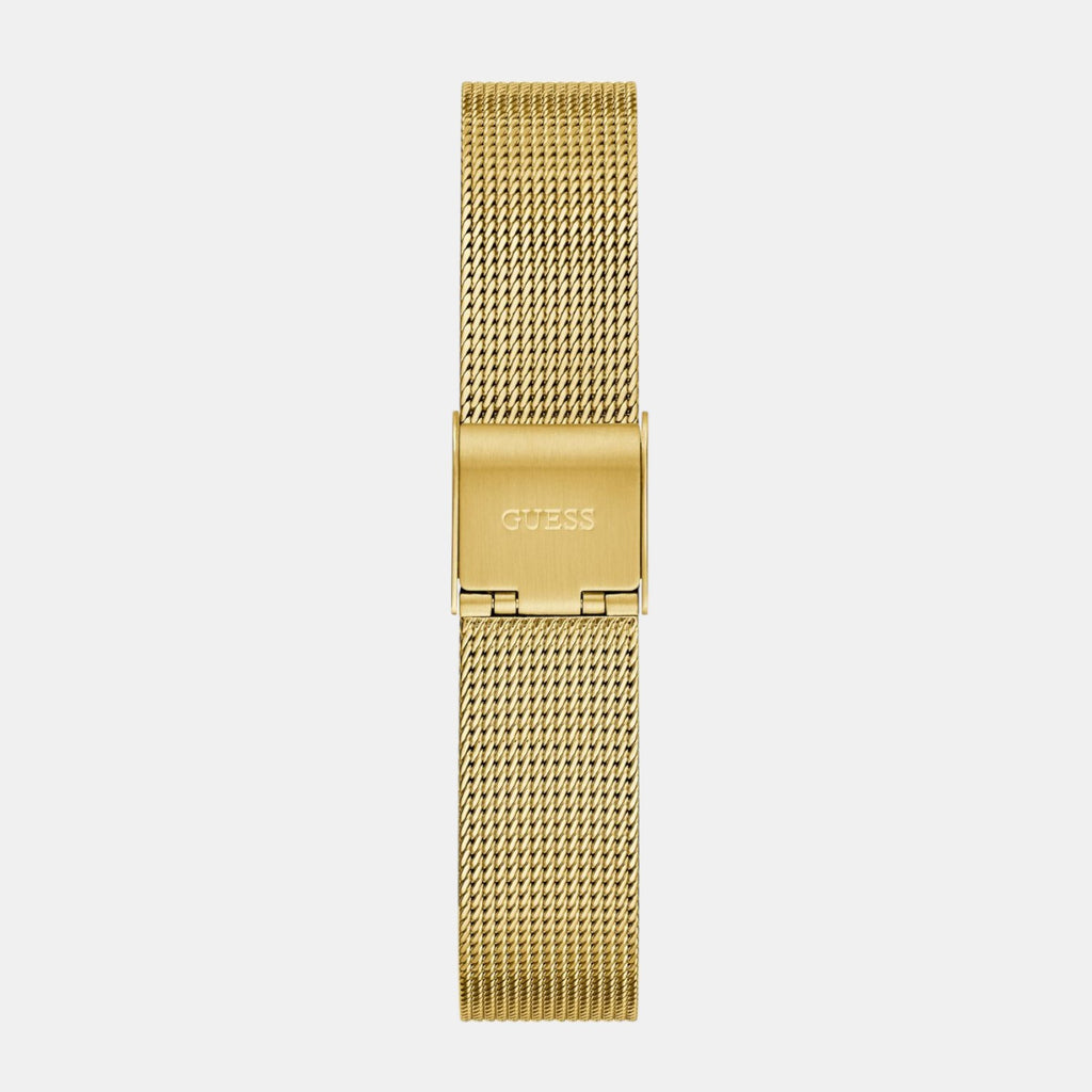 Guess Dress Women Quartz Champagne Dial Analog Mesh Watch GW0842L2
