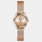 Guess Dress Women Quartz Rose Gold Dial Analog Mesh Watch GW0842L3