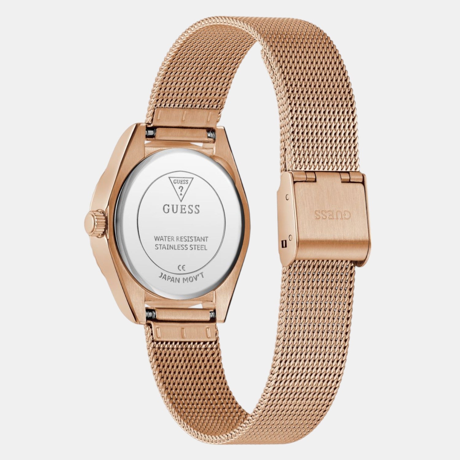 Guess Dress Women Quartz Rose Gold Dial Analog Mesh Watch GW0842L3