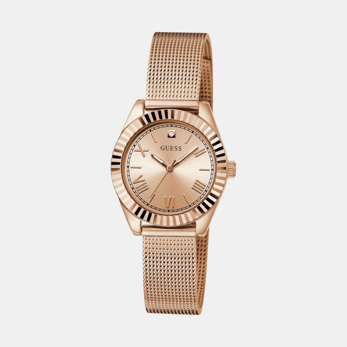 Gd Mini Luna Women Quartz Rose Gold Dial Analog Stainless Steel Watch Gw0842L3