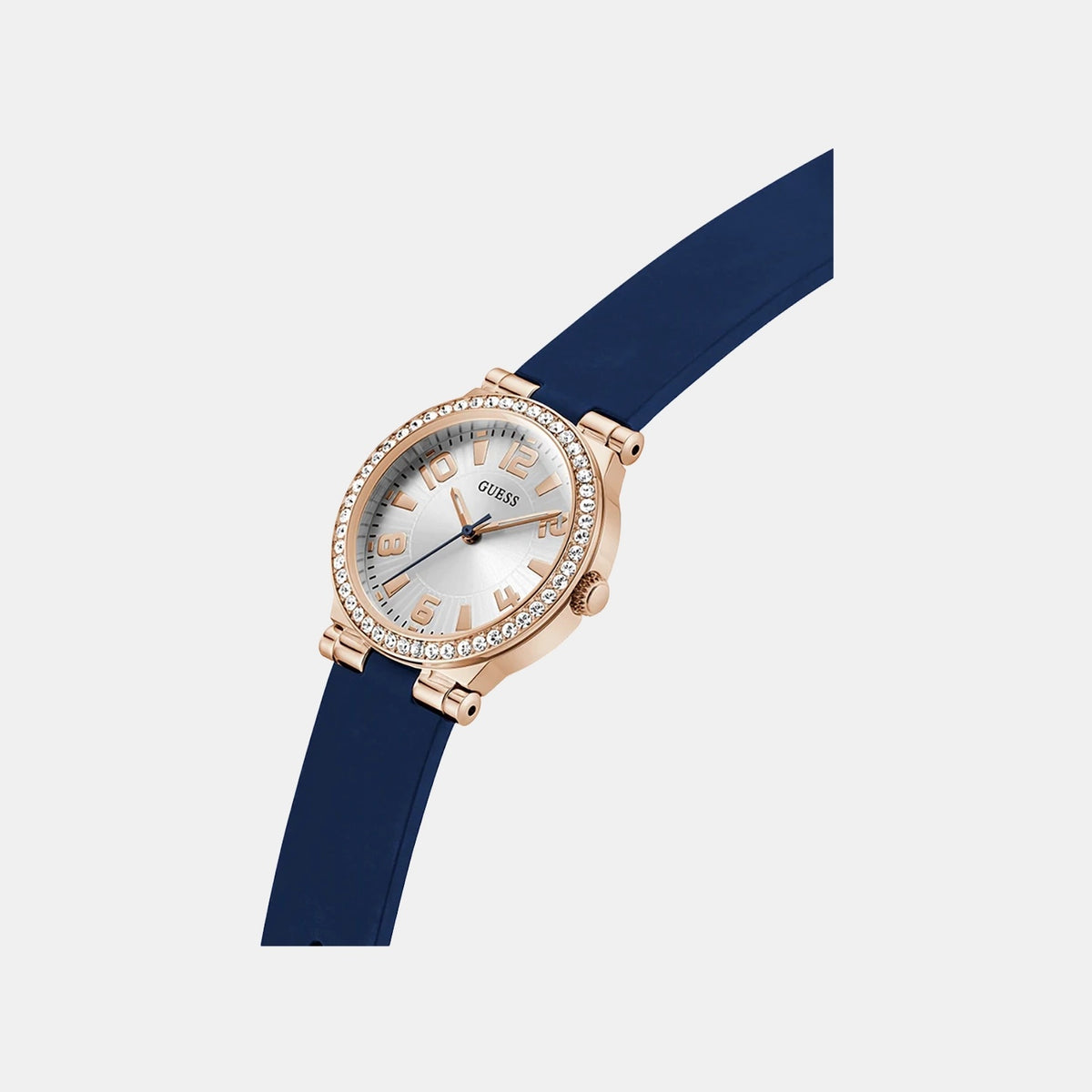 Gd Fawn Women Quartz White Dial Analog Silicone Watch Gw0844L3