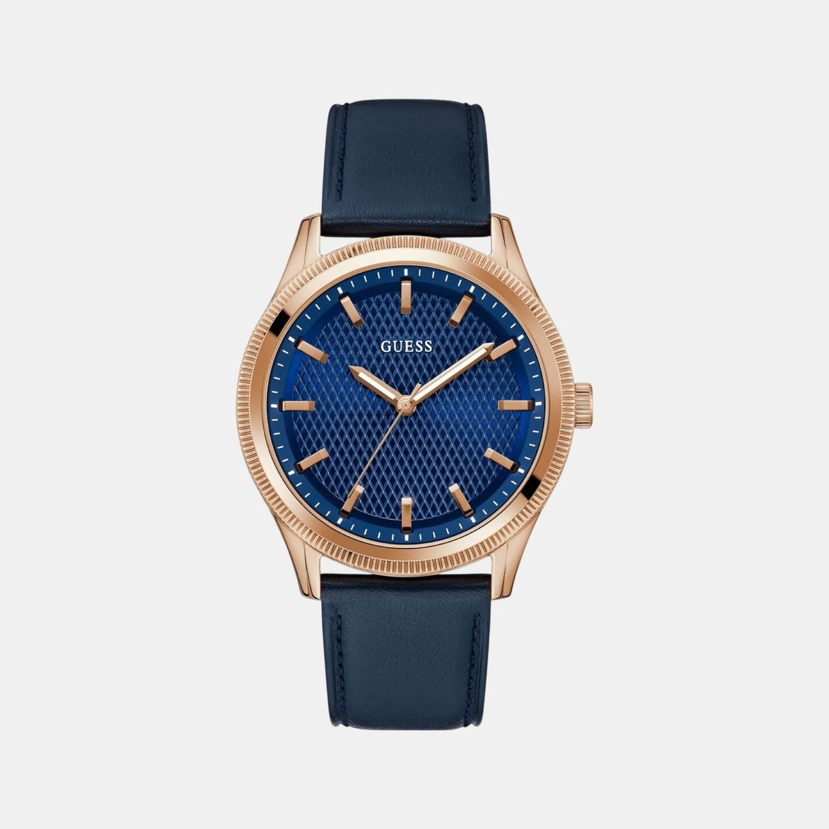 Gd Dex Men Quartz Blue Dial Analog Leather Watch Gw0846G2