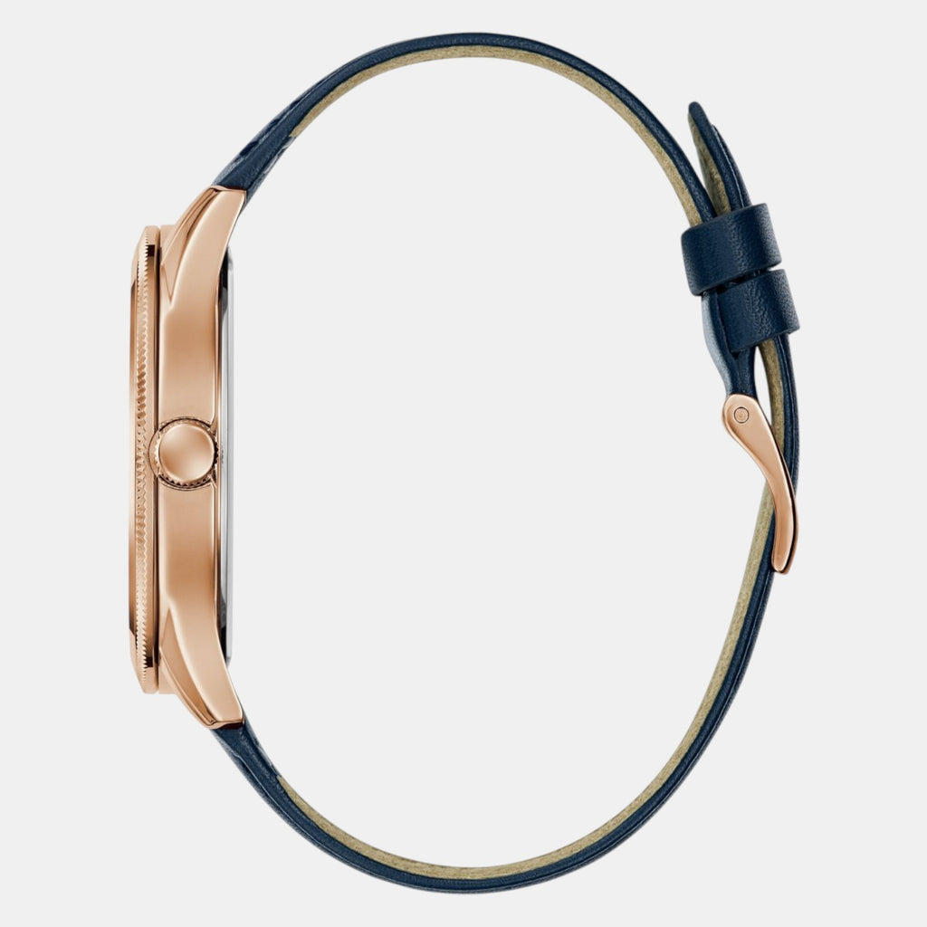 Guess Dress Women Quartz Blue Dial Analog Leather Watch GW0846G2