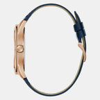 Guess Dress Women Quartz Blue Dial Analog Leather Watch GW0846G2