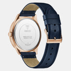 Guess Dress Women Quartz Blue Dial Analog Leather Watch GW0846G2