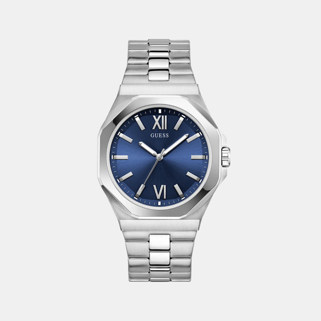 Guess Dress Men Quartz Blue Dial Analog Stainless Steel Watch GW0849G1