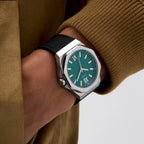 Guess Dress Men Quartz Green Dial Analog Silicone Watch GW0850G1