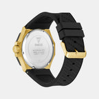 Indy Men Quartz Black Dial Multi-Function Silicone Watch GW0853G2