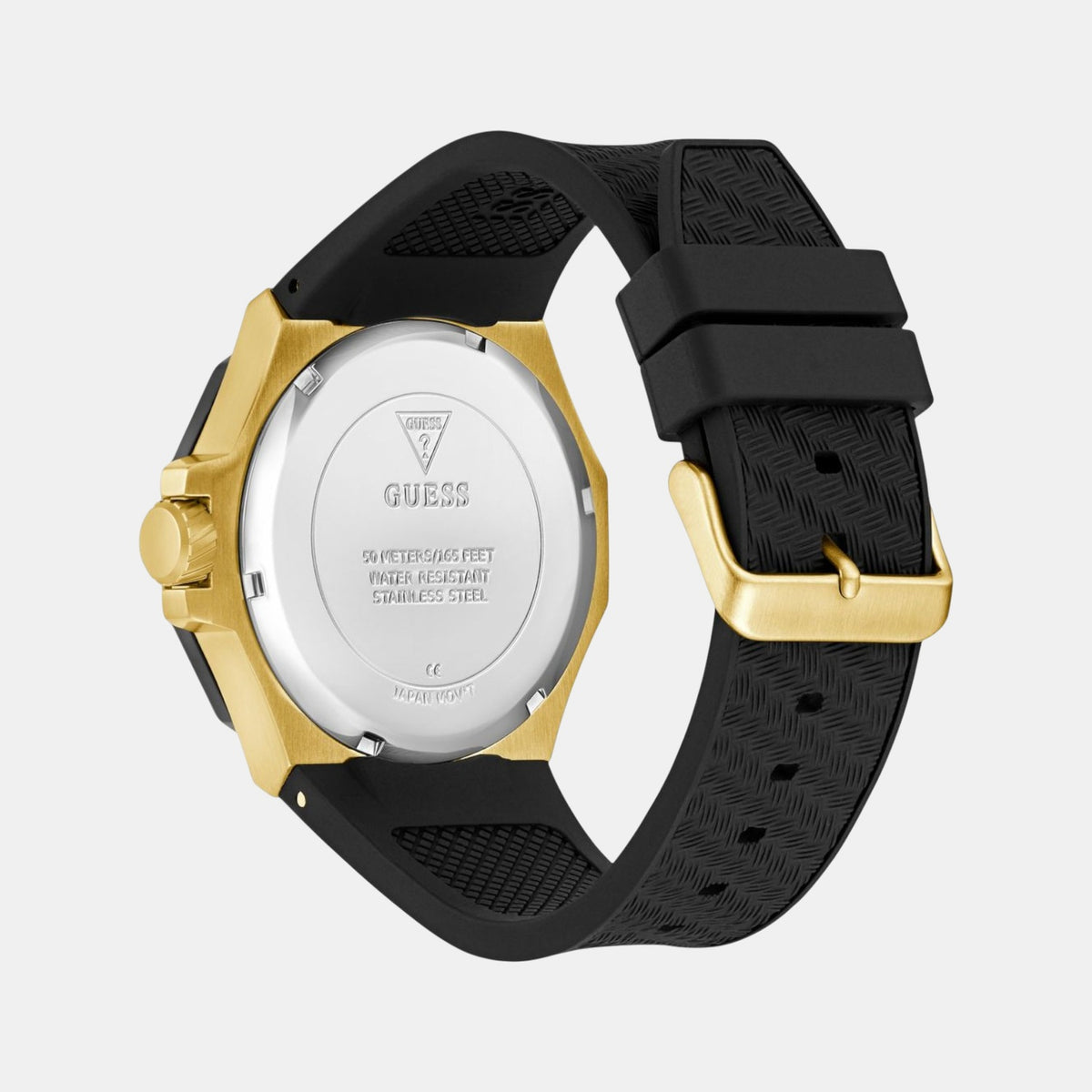 Gs Indy Men Quartz Black Dial Multi-Function Silicone Watch Gw0853G2