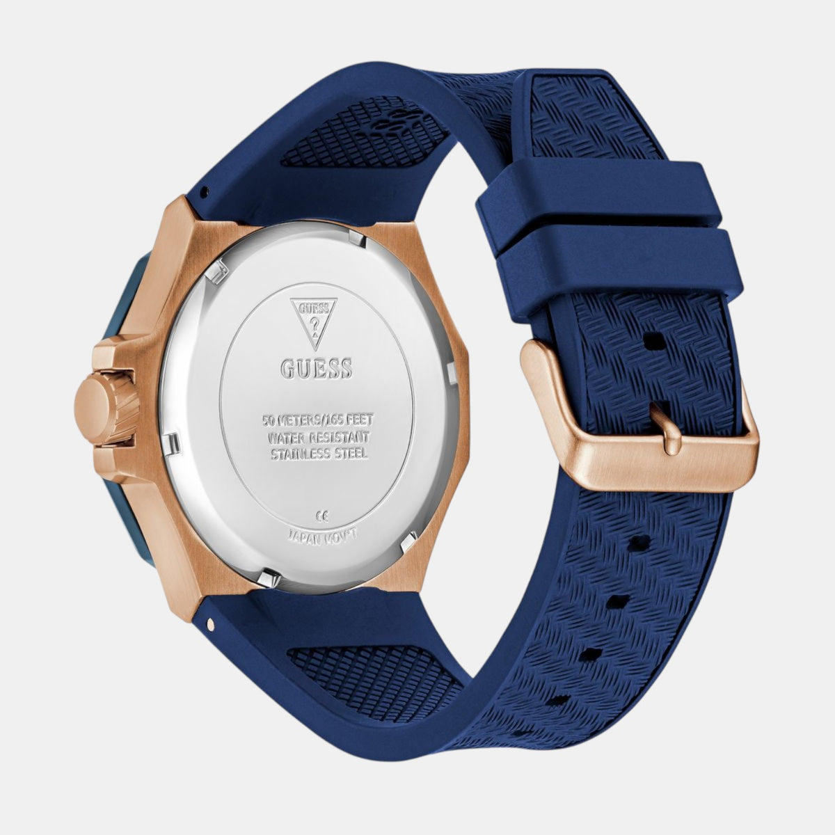 Gs Indy Men Quartz Blue Dial Multi-Function Silicone Watch Gw0853G3