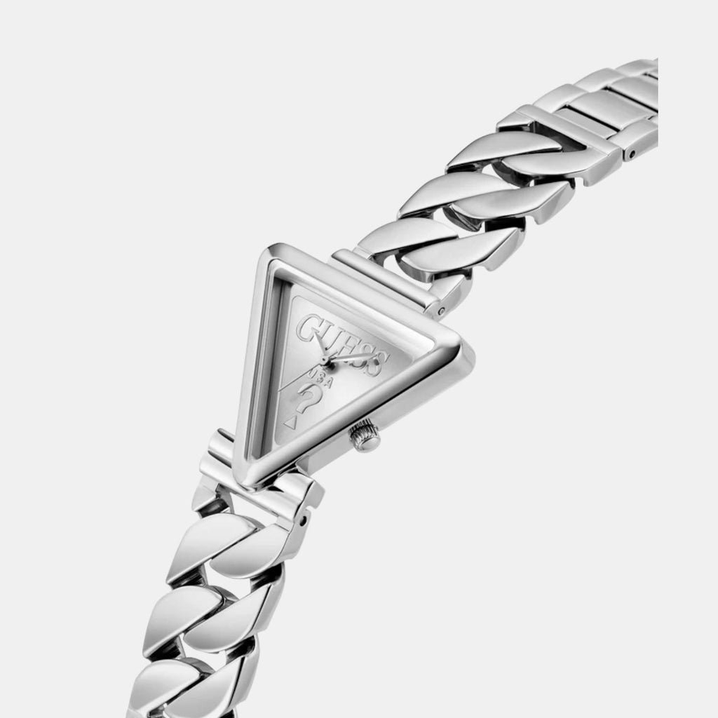 Women Quartz Silver Dial Analog Stainless Steel Watch GW0859L1