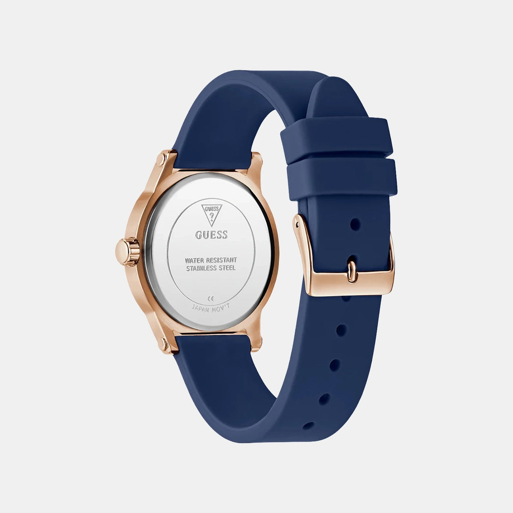 Guess Trend Women Quartz White Dial Analog Silicone Watch GW0860L2