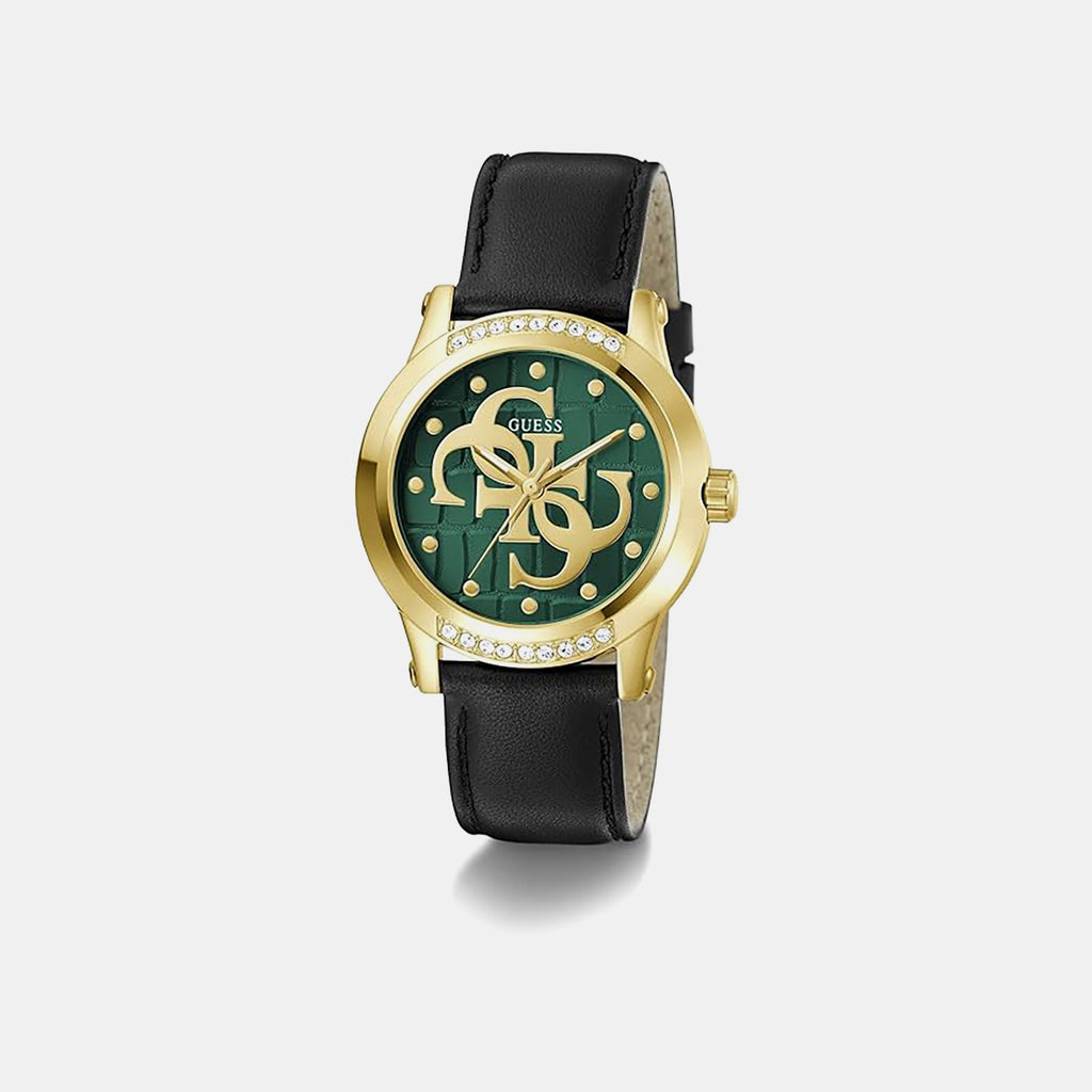 Annette Women Quartz Green Dial Analog Leather Watch GW0860L6
