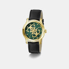 Annette Women Quartz Green Dial Analog Leather Watch GW0860L6