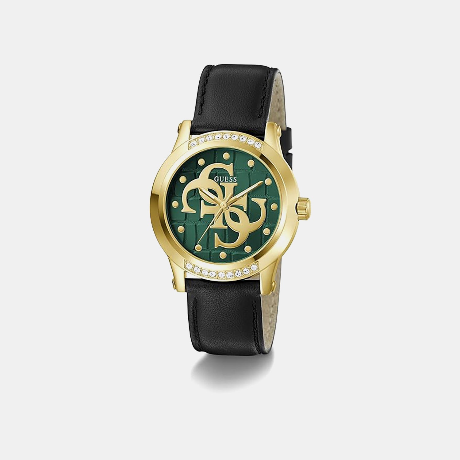 Annette Women Quartz Green Dial Analog Leather Watch GW0860L6