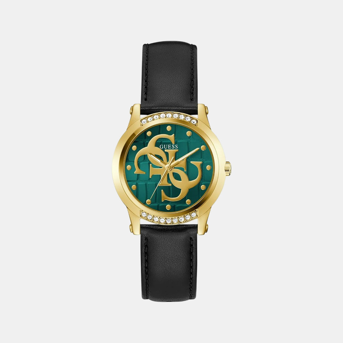 Gt Annette Women Quartz Green Dial Analog Leather Watch Gw0860L6