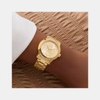 Annette Women Quartz Champagne Dial Analog Stainless Steel Watch GW0861L2