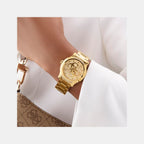 Annette Women Quartz Champagne Dial Analog Stainless Steel Watch GW0861L2