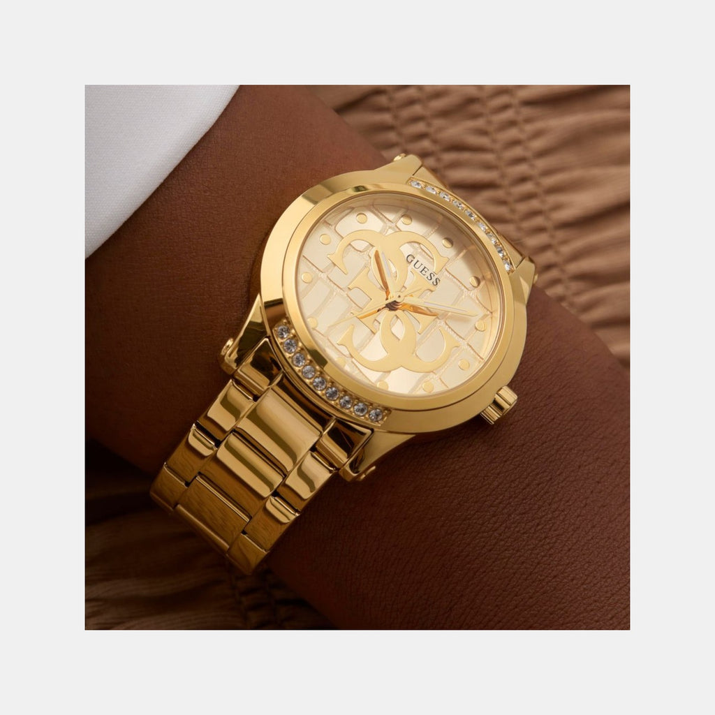 Annette Women Quartz Champagne Dial Analog Stainless Steel Watch GW0861L2