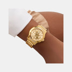 Annette Women Quartz Champagne Dial Analog Stainless Steel Watch GW0861L2