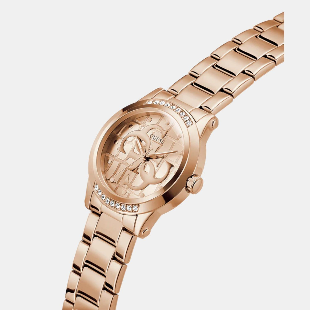 Gt Annette Women Quartz Rose Gold Dial Analog Stainless Steel Watch Gw0861L3