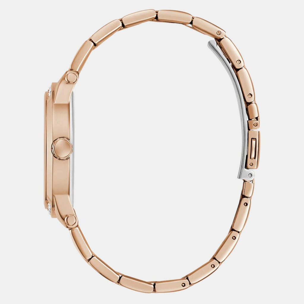 Women Quartz Rose Gold Dial Analog Stainless Steel Watch GW0861L3