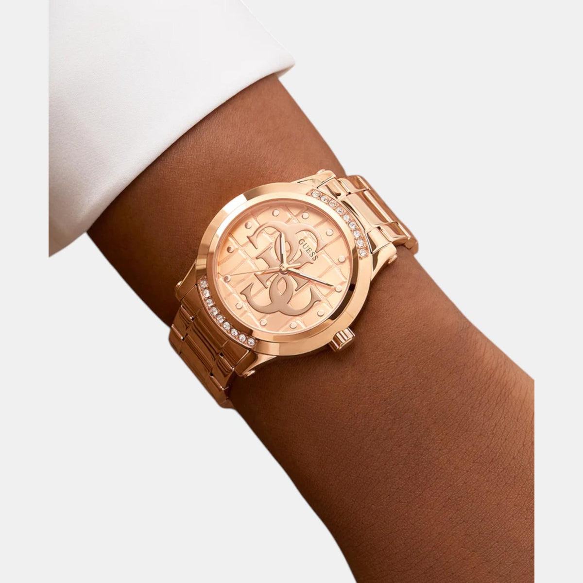 Gt Annette Women Quartz Rose Gold Dial Analog Stainless Steel Watch Gw0861L3