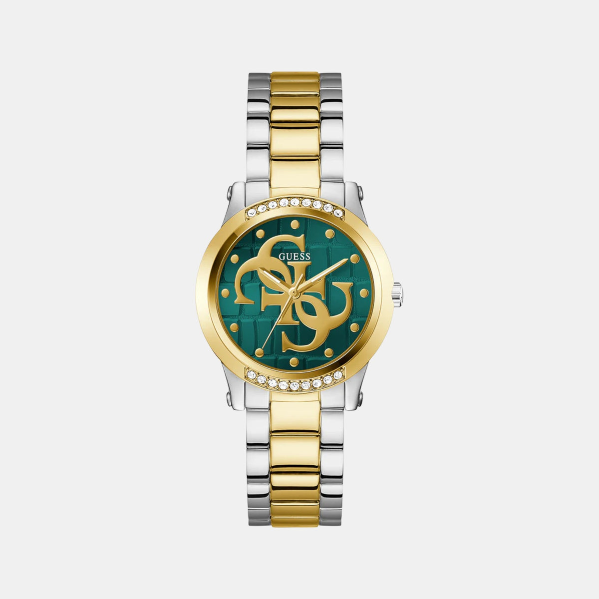Gt Annette Women Quartz Green Dial Analog Stainless Steel Watch Gw0861L4