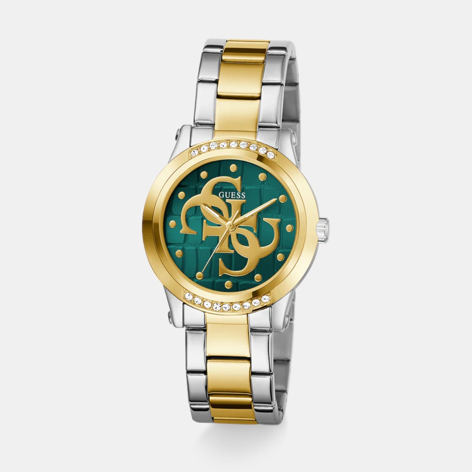 Women Quartz Green Dial Analog Stainless Steel Watch GW0861L4