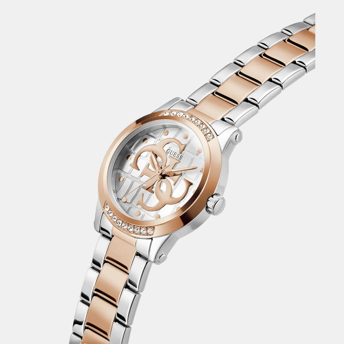 Gt Annette Women Quartz White Dial Analog Stainless Steel Watch Gw0861L5